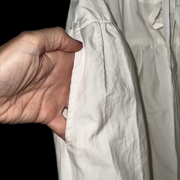 NWT Free People Favorite Part Ruffle Cotton Tie-Waist Midi-Skirt in White Sz XS - Picture 15 of 15